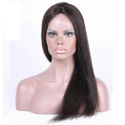 Full Lace Wig, Long Length, Color #1B (Off Black), Made With Remy Indian Human Hair