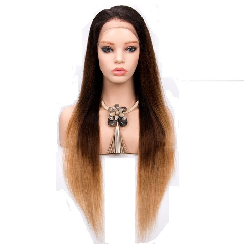 Full Lace Wig Ombre Color 1b 4 27 Off Black Dark Brown Honey