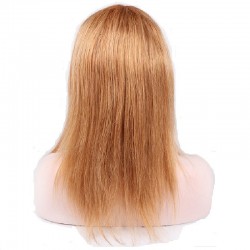 Lace Front Wig, Medium Length, Color #12 (Light Brown), Made with Remy Indian Human Hair