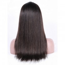 Lace Front Wig, Long Length, Color #1B (Off Black), Made With Remy Indian Human Hair