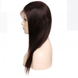 Lace Front Wig, Long Length, Pre Plucked, Color #1B (Off Black), Made With Remy Indian Human Hair