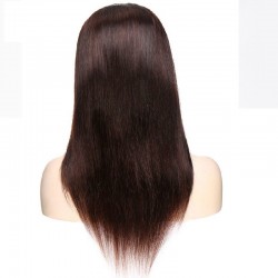 Lace Front Wig, Long Length, Pre Plucked, Color #1B (Off Black), Made With Remy Indian Human Hair