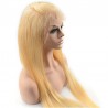 Lace Front Wig, Long Length, Color #24 (Golden Blonde), Made With Remy Indian Human Hair