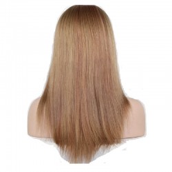 Lace Front Wig, Long Length, Color #18 (Light Ash Blonde), Made With Remy Indian Human Hair