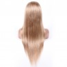 Lace Front Wig, Long Length, Color #16 (Medium Ash Blonde), Made With Remy Indian Human Hair