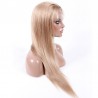 Lace Front Wig, Long Length, Color #16 (Medium Ash Blonde), Made With Remy Indian Human Hair