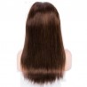 Lace Front Wig, Long Length, Color #2 (Darkest Brown), Made With Remy Indian Human Hair