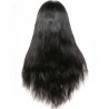 Lace Front Wig, Long Length, Color #1 (Jet Black), Made With Remy Virgin Indian Human Hair