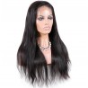 Lace Front Wig, Long Length, Color #1 (Jet Black), Made With Remy Virgin Indian Human Hair