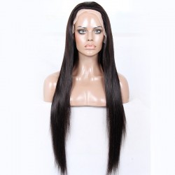 Lace Front Wig, Extra Long Length, Color #1B (Off Black), Made With Remy Indian Human Hair