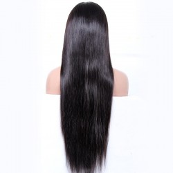 Lace Front Wig, Extra Long Length, Color #1B (Off Black), Made With Remy Indian Human Hair