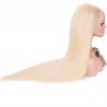 Lace Front Wig, Extra Long Length, Color #60 (Lightest Blonde), Made With Remy Indian Human Hair