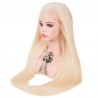 Lace Front Wig, Extra Long Length, Color #60 (Lightest Blonde), Made With Remy Indian Human Hair