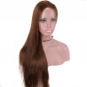 Lace Front Wig, Extra Long Length, Color #4 (Dark Brown), Made With Remy Indian Human Hair