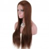 Lace Front Wig, Extra Long Length, Color #4 (Dark Brown), Made With Remy Indian Human Hair