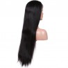 Lace Front Wig, Extra Long Length, Color #1 (Jet Black), Made With Remy Indian Human Hair