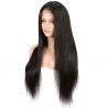 Lace Front Wig, Extra Long, Color #1B (Off Black), Made With Remy Indian Human Hair