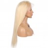 Lace Front Wig, Extra Long Length, Color #613 (Platinum Blonde), Made With Remy Indian Human Hair