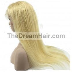 Lace Front Wig, Extra Long Length, Color #24 (Golden Blonde), Made With Remy Indian Human Hair