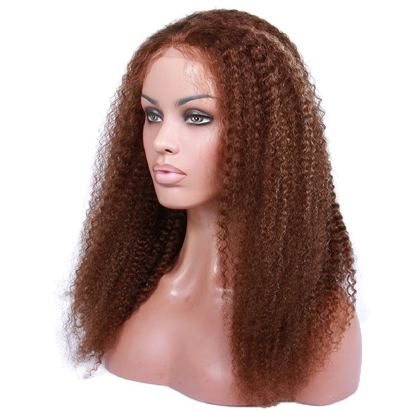 Lace Front Wig Highlight Color 4 60 Dark Brown Lightest Blonde