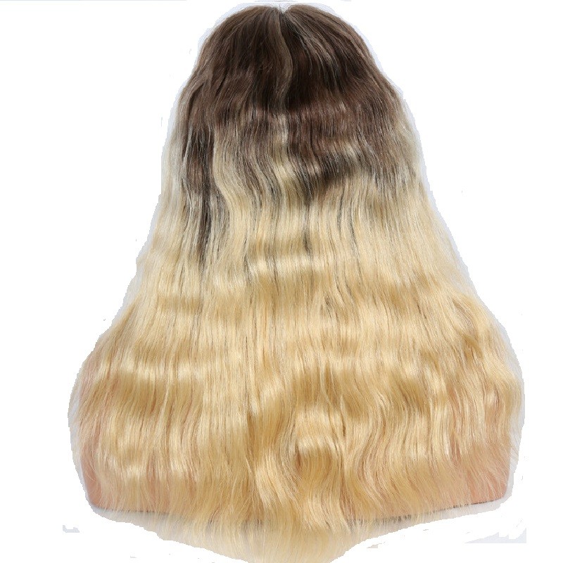 360 Lace Wig Ombre Color 4 613 Dark Brown Platinum Blonde