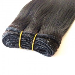 Weave, Straight, Color #1B (Off Black), Made With Remy Indian Human Hair