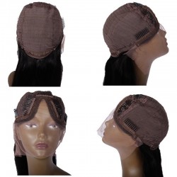 U-Part Wig, Color #1 (Jet Black), Made With Remy Indian Human Hair