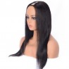 U-Part Wig, Color #1B (Off Black), Made With Remy Indian Human Hair