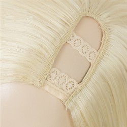 U-Part Wig, Color #22 (Light Pale Blonde), Made With Remy Indian Human Hair