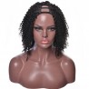 U-Part Wig, Deep Curly, Color #1 (Jet Black), Made With Remy Indian Human Hair