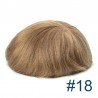 Men’s Wig - Toupee, Super-Thin Skin Base 0.06mm, Color #18 (Dark Blonde), Made With Remy Indian Human Hair