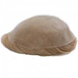 Men’s Wig - Toupee, Super-Thin Skin Base 0.06mm, Color #18 (Dark Blonde), Made With Remy Indian Human Hair