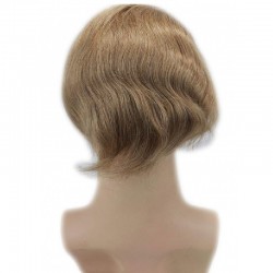 Men’s Wig - Toupee, Super-Thin Skin Base 0.06mm, Color #18 (Dark Blonde), Made With Remy Indian Human Hair