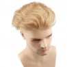 Men’s Wig - Toupee, Super-Thin Skin Base 0.06mm, Color #22 (Light Blonde), Made With Remy Indian Human Hair