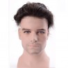 Men’s Wig - Toupee, Super-Thin Skin Base 0.08mm, Color #2 (Darkest Brown), Made With Remy Indian Human Hair