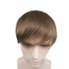 Color 7 (Light Medium Brown), Men's Frontal Hairpiece Specially Designed to Cover Receding Hairline, Made With Indian Hair