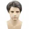 Men’s Wig - Toupee, Full French Lace Base, Color #1B50 (Off Black with 50% Grey Hair), Made With Remy Indian Human Hair