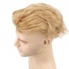 Men’s Wig - Toupee, Full French Lace Base, Color #22 (Light Blonde), Made With Remy Indian Human Hair