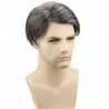 Men's Wig - Toupee, Super Fine Welded Mono Base, Color #1B40 (Off Black with 40% Grey Hair), Made With Remy Indian Human Hair