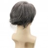 Men's Wig - Toupee, Super Fine Welded Mono Base, Color #1B50 (Off Black with 50% Grey Hair), Made With Remy Indian Human Hair