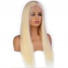 Lace Front Wig, Long Length, Color #22 (Light Pale Blonde), Made With Remy Indian Human Hair