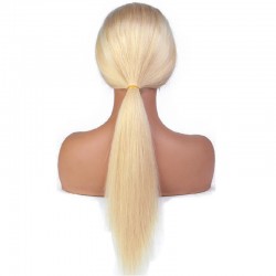 Lace Front Wig, Long Length, Color #22 (Light Pale Blonde), Made With Remy Indian Human Hair