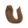 Weave, Straight, Color #6 (Medium Brown), Made With Remy Indian Human Hair