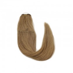 Weave, Straight, Color #10 (Golden Brown), Made With Remy Indian Human Hair