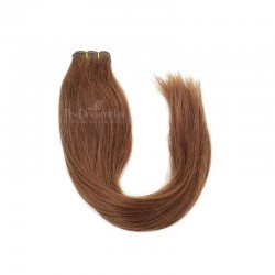 Weave, Straight, Color #33 (Auburn), Made With Remy Indian Human Hair