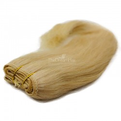 Weave, Straight, Color #24 (Golden Blonde), Made With Remy Indian Human Hair