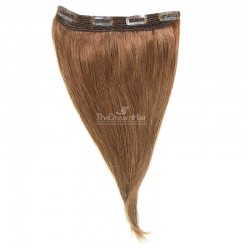 One Piece Of Quadruple Weft, Extra Thick, Clip in Hair Extensions, Color #6 (Medium Brown), Made With Remy Indian Human Hair