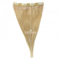 One Piece Of Quadruple Weft, Extra Thick, Clip in Hair Extensions, Color #613 (Platinum), Made With Remy Indian Human Hair