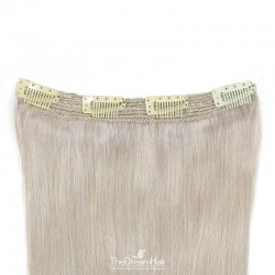 One Piece Of Quadruple Weft, Extra Thick, Clip in Hair Extensions, Color #Grey, Made With Remy Indian Human Hair