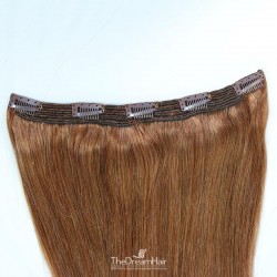 One Piece of Quadruple Weft, Extra Large And Extra Thick, Clip in Hair Extensions, Color #6 (Medium Brown)